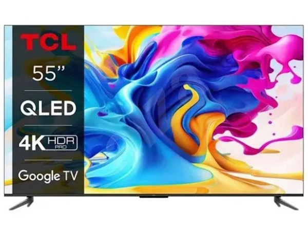 Televizor TCL 55C645/QLED/55''/4K HDR/60Hz/GoogleTV/crna