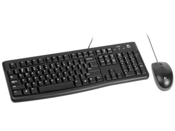 Tastatura+miš LOGITECH MK120 žični set/US/crna