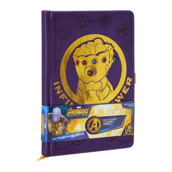 Avengers Infinity War Gauntlet Light Up A5 Notebook