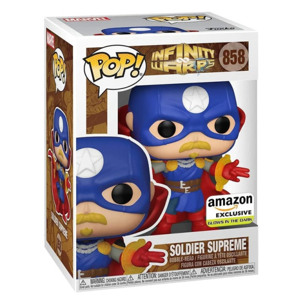 Funko Pop! Marvel: Infinity Warps - Soldier Supreme (Glow) (Exc.)