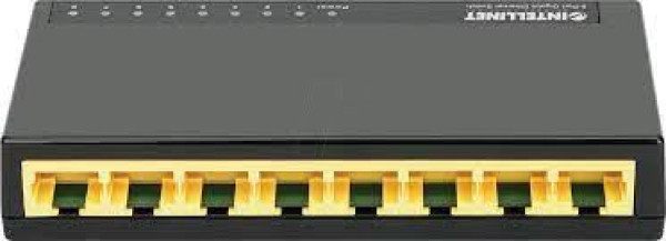 Intellinet 8-Port Gigabitni Switch RJ45, crni
