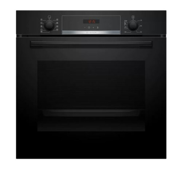 Ugradna rerna BOSCH HBA573BB1/Serija4/mehanička/71L/3D vruć vazduh/piroliza/teleskopske vođice/crna