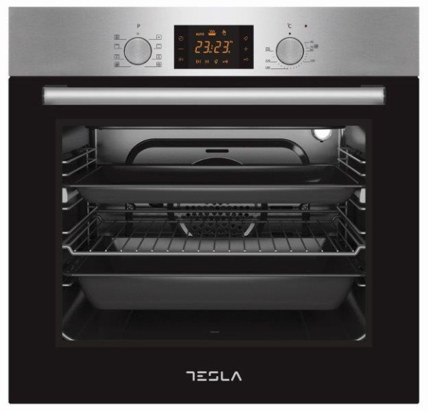 Ugradna rerna TESLA BO900SX ventilatorska/80L/mehanicka/inox