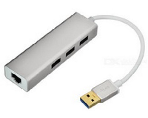 USB HUB 3.0 na 3x HUB 3.0+RJ45