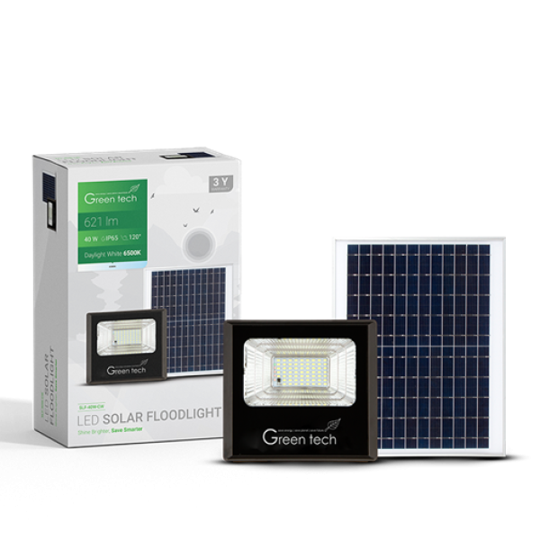 LED REFLEKTOR 40W GREENTECH 6500K SOLARNI 2-DELNI SLF-40W-CW