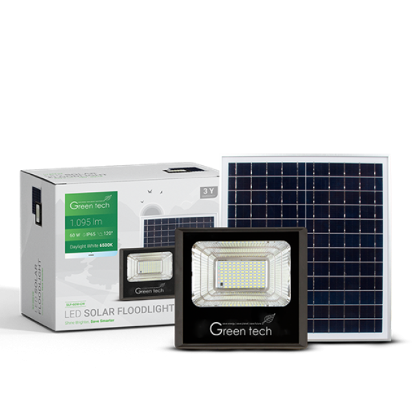 LED REFLEKTOR 60W GREENTECH 6500K SOLARNI 2-DELNI SLF-60W-CW