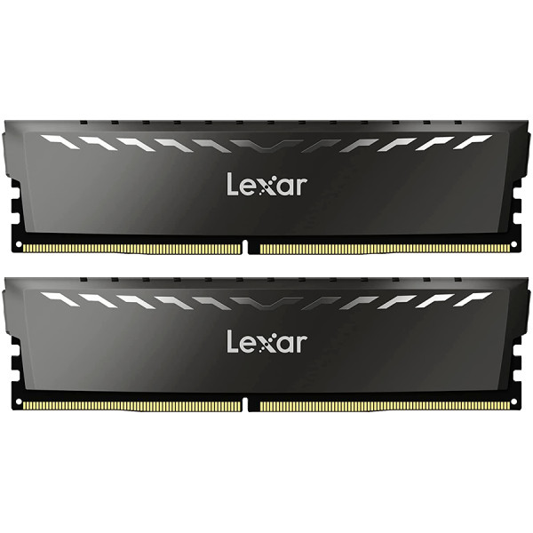 Lexar 2x16GB THOR DDR4 3200 UDIMM XMP Memory with heatsink. Dual pack ( LD4BU016G-R3200GDXG )