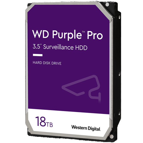HDD AV WD Purple Pro (3.5, 18TB, 512MB, 7200 RPM, SATA 6 Gbs) ( WD181PURP ) 