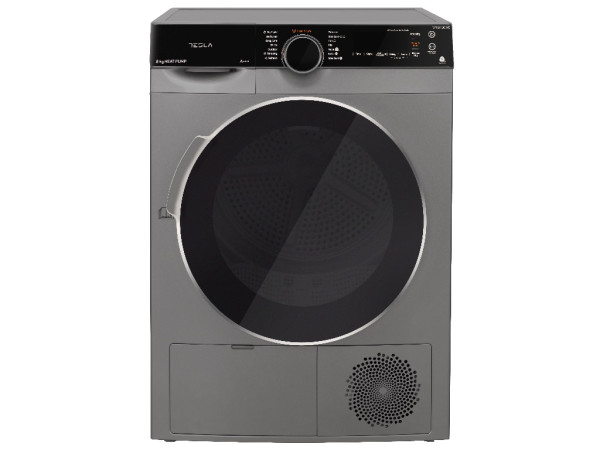 Mašina za sušenje veša TESLA WT8H90MS toplotna pumpa/8kg/B/59,5x61,5x84,5cm/siva