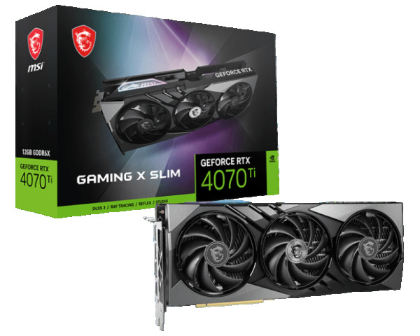 SVGA MSI Geforce RTX4070-Ti Gaming X Slim 12GB GDDR6