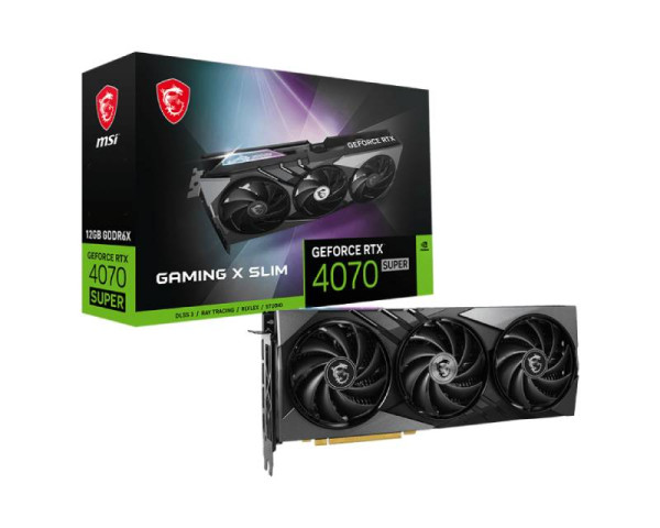 SVGA MSI Geforce RTX 4070 SUPER GAMING SLIM 12GB GDDR6, V513-619R