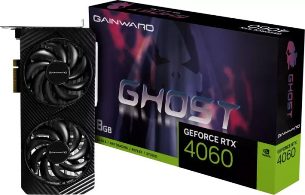 SVGA Gainward Geforce RTX4060 Ghost 8GB GDDR6 3xDP/1xHDMI, NE64060019P1-1070B