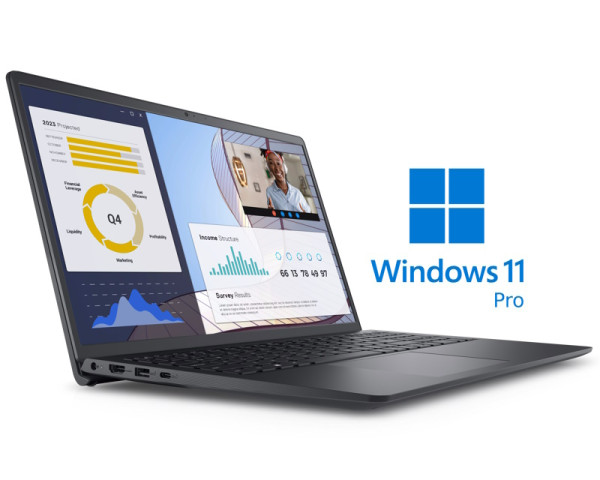 DELL Vostro 3535 15.6 inch FHD 120Hz AMD Ryzen 3 7330U 8GB 256GB SSD Backlit FP Win11Pro laptop 
