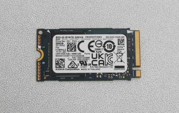 SSD KIOXIA Corporation M.2 2242 256GB NVMe KBG50ZNT256G Bulk