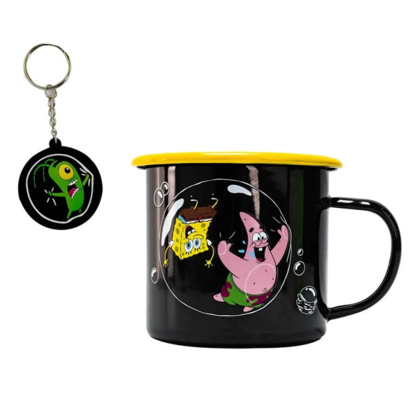 Sponge Bob - Mug & Keyring Set - Bubbles