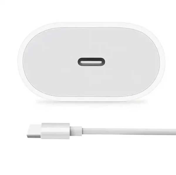 Kućni punjač EIMA EM-20 20W PD Quick Charge 3.0+ Type C sa Type C kablom beli