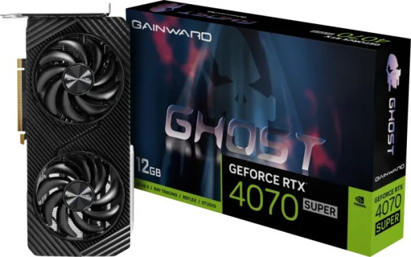 SVGA Gainward GeForce RTX4070 Super Ghost 12GB GDDR6X 192bit, (brown box,novo)