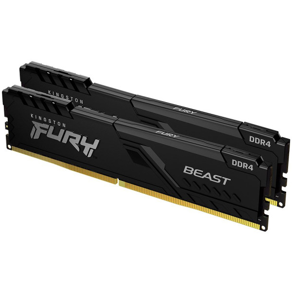 Kingston 32GB 3600MTs DDR4 CL18 DIMM (Kit of 2) FURY Beast Black, EAN: 740617319743 ( KF436C18BBK232 ) 