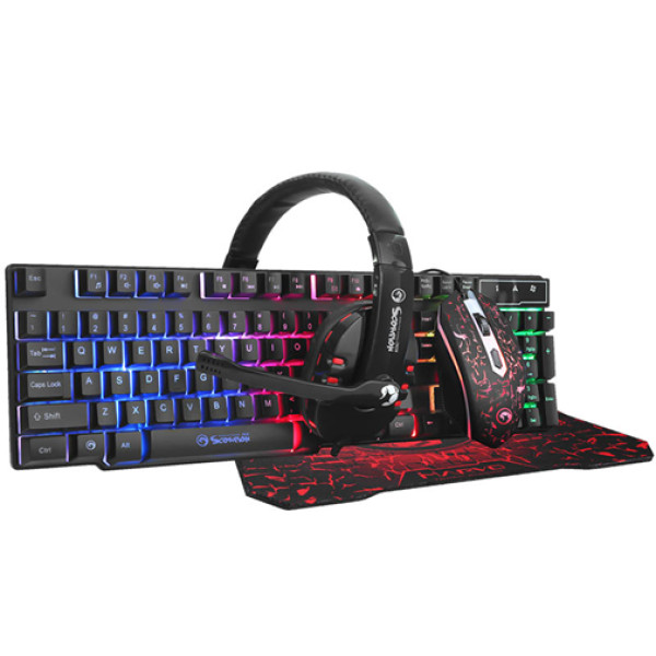TASTATURA+MIS+SLUSALICE+PODLOGA MARVO CM370 BLACK