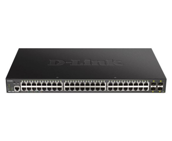 D-Link 48G web upravljiv Switch PoE 370W DGS-1250-52XMPE