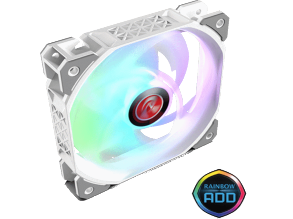 Kuler RAIJINTEK Ageras 12 WHITE ARGB-3 bela' ( '36164' )