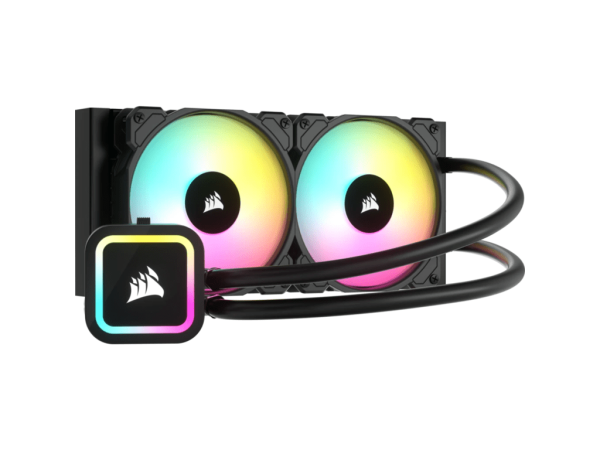 Kuler za PC CORSAIR H100x/240mm ventilator/RGB/crna