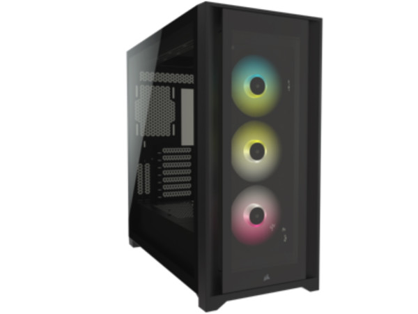 Kućište CORSAIR ICUE 5000X Mid-Tower/ATX/kaljeno staklo/bez napajanja/RGB/crna