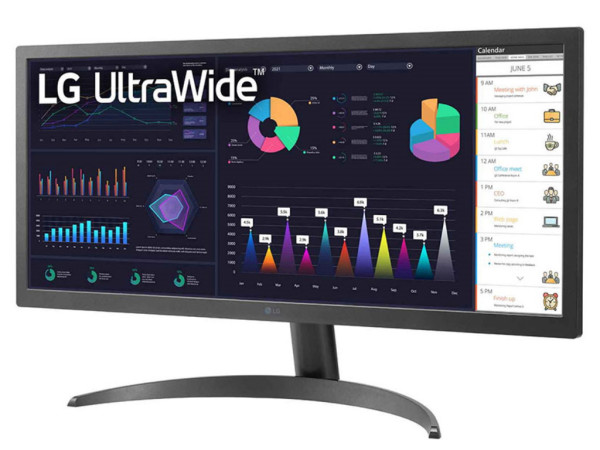 Monitor 26 LG 26WQ500-B IPS/2560x1080/21:9/75Hz/5ms/2x HDMI
