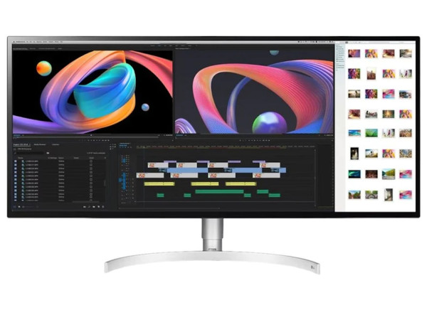 Monitor LG 34WK95UP-W 34''/IPS,21:9/5120x2160/60Hz/5ms GtG/HDMI,DP,USB, Thunderbolt3/visina/srebrna