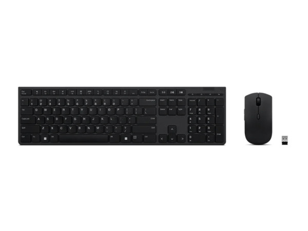 Tastatura+miš LENOVO Professional bežični set/Rechargeable/US/4X31K03968/crna