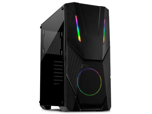 Kućište INTER-TECH IT-3303 Hornet Midi ATX RGB ITXG aming bez napajanja crna' ( '88881340' ) 