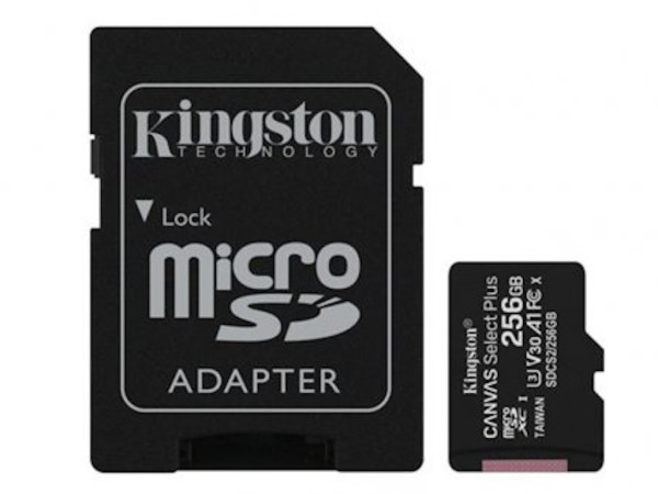 Memorije kartice KINGSTON SDCS2256GBmicroSDXC256GBClass10 U3100MBs-85MBs+adapter' ( 'SDCS2256GB.E' ) 