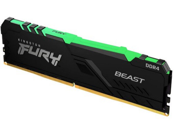 RAM DDR4 16GB 3200MHz Kingston Fury Beast RGB KF432C16BB1A16
