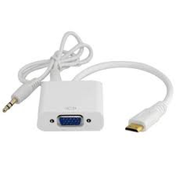 Adapter JWD HDMI-VGA M/F audio White