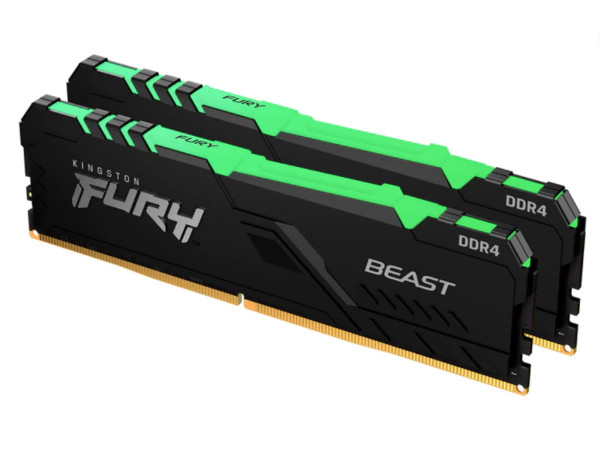 Memorija DDR4 32GB 3200MHz (2x16) Kingston Fury Beast RGB KF432C16BBAK232