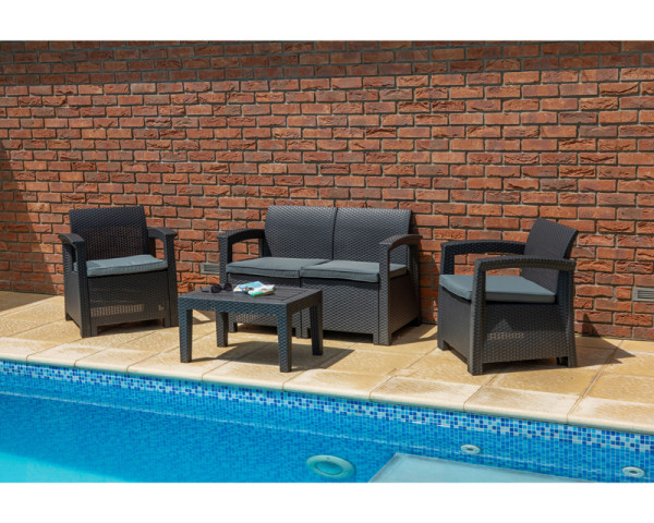 FIELDMANN FDZN 3050 Baštenska garnitura u ratan dizajnu 