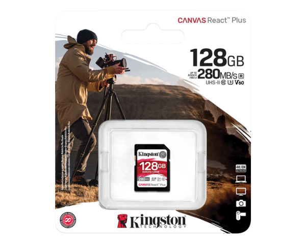 KINGSTON Memorijska kartica SDR2V6/128GB 128GB SDXC UHS-II 280R/150W U3 V60 