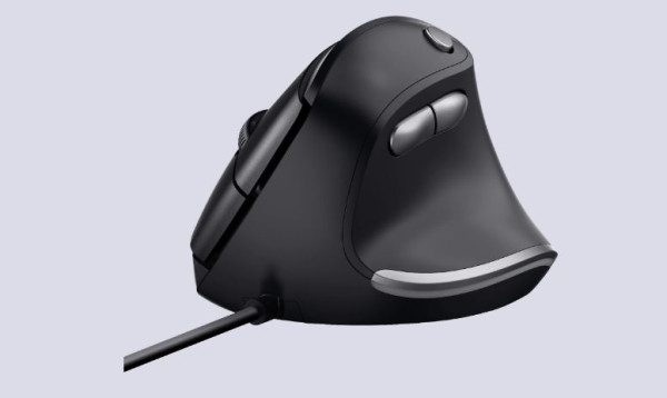 Miš TRUST BAYO ERGO žični/crna