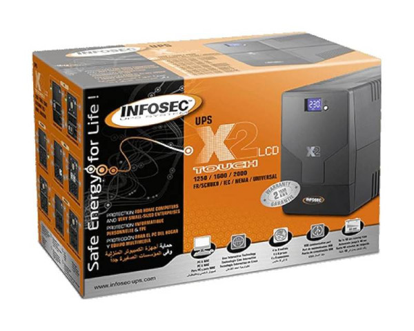INFOSEC COMMUNICATION X2 LCD TOUCH 1250 FR/SCHUKO UPS