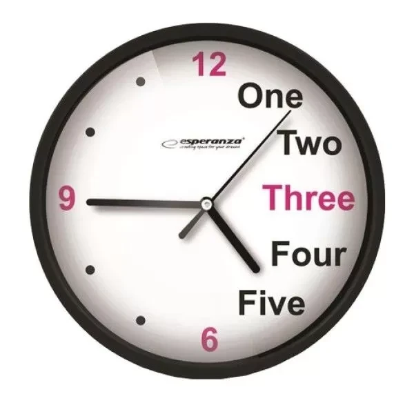 Zidni sat Esperanza EHC014K Prague