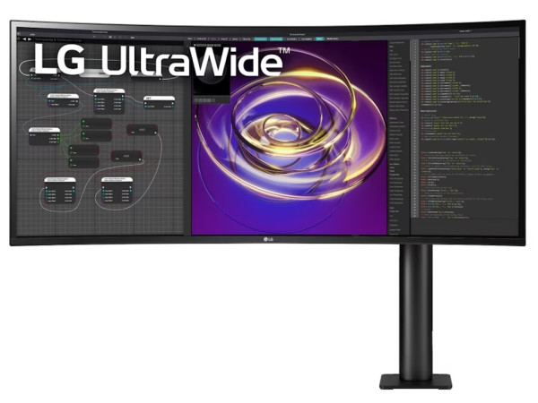 Monitor LG ERGO 34WP88CP-B 34''/IPS,21:9,zakrivljen/3440x1440/60Hz/5ms GtG/HDMIx2,DP,USB/visina/crna