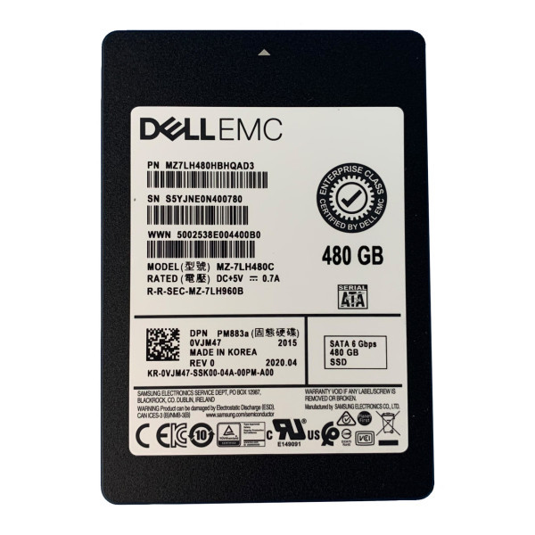 SSD Dell 480GB SATA3 MZ-7LH480C Bulk