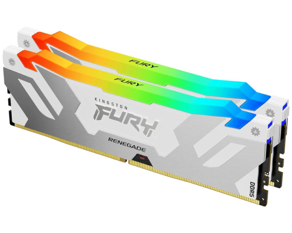 KINGSTON DIMM DDR5 32GB (2x16GB kit) 8000MT/s KF580C38RWAK2-32 FURY Renegade Silver/White RGB XMP 