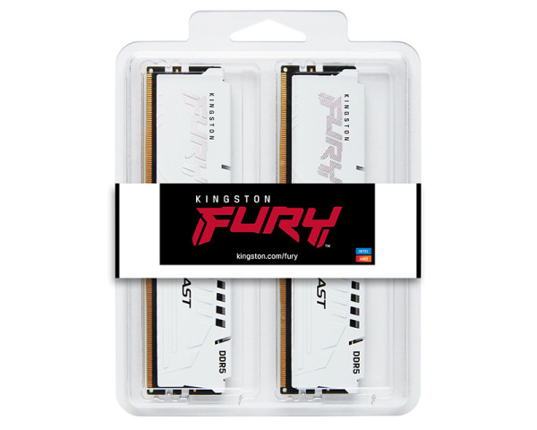 KINGSTON DIMM DDR5 64GB (2x32GB kit) 5600MT/s KF556C36BWEK2-64 Fury Beast White Expo 