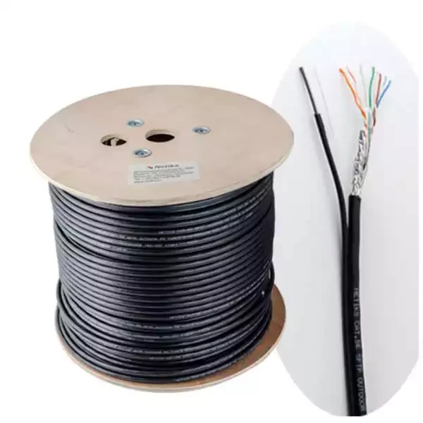 SFTP eksterni samonoseći kabl kat. 5E sa čeličnom žicom Wall, pun presek