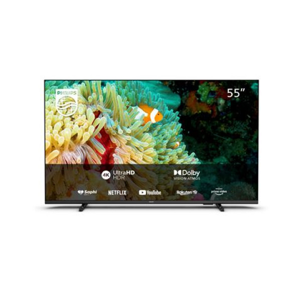 PHILIPS LED TV 55PUS760712, 4K, SMART, CRNI