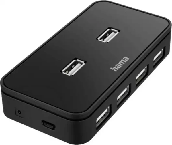 USB HUB 7 port Hama 2.0 200123 Black sa napajanjem