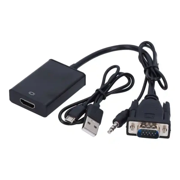 Konverter VGA na HDMI + audio V2H