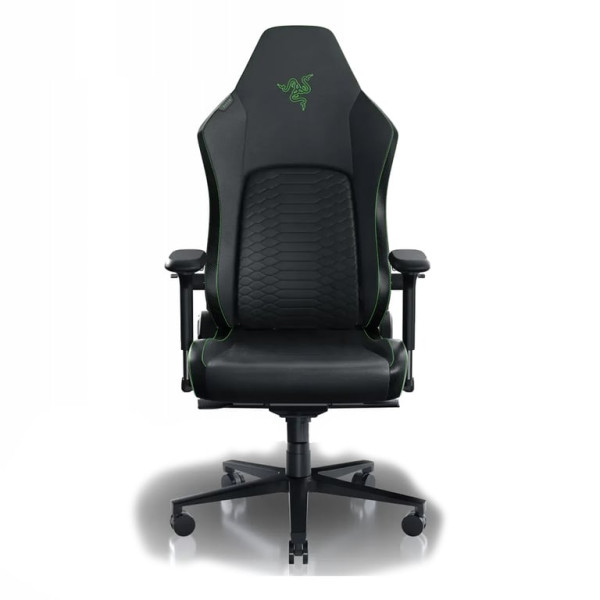 Razer Iskur V2 - Gaming Chair with Built-In Lumbar Support - Black with green sign