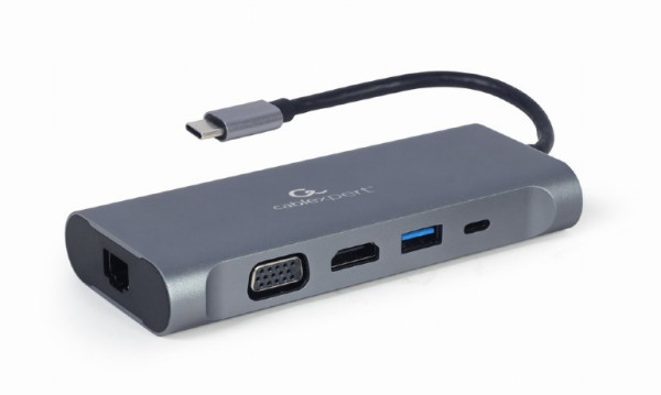 Docking station Cablexpert A-CM-COMBO7-01 USB-C - HDMI/VGA/3xUSB/PD/CD/GLAN